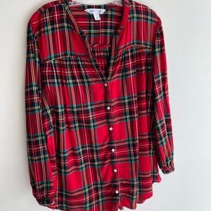 Old Navy The Tunic Shirt Plaid
